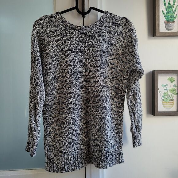 JOIE XS Black & White knit sweater Extra Small - Picture 1 of 4